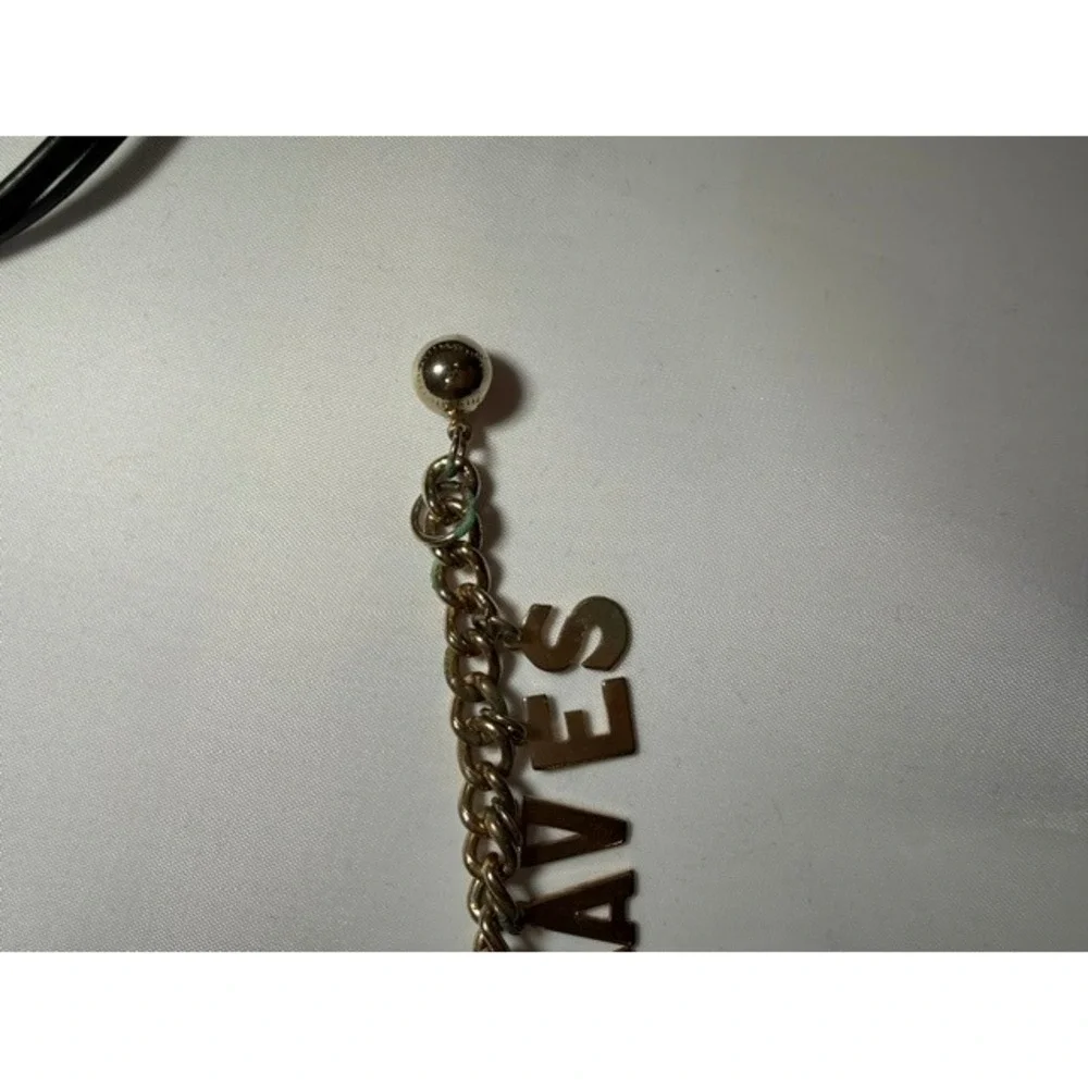 Vintage 1950s Milwaukee Braves Gold Tone Charm Bracelet MLB Baseball Memorabilia